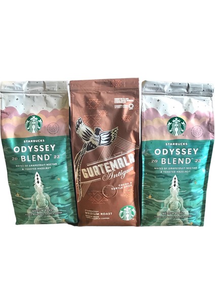 Guatemala & 2 Adet Odyssey Blend Filtre Kahve 3 x 250 gr