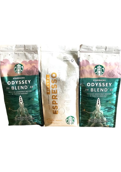 Espresso Blonde & 2 Adet Odyssey Blend Filtre Kahve 3 x 250 gr