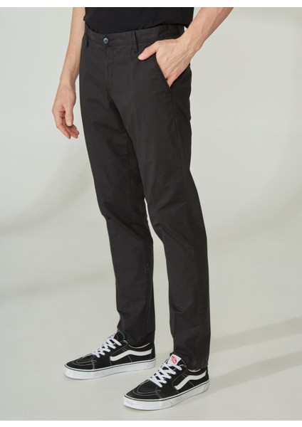 Normal Bel Normal Paça Slim Fit Siyah Erkek Pantolon A261DAN78TC506/TB