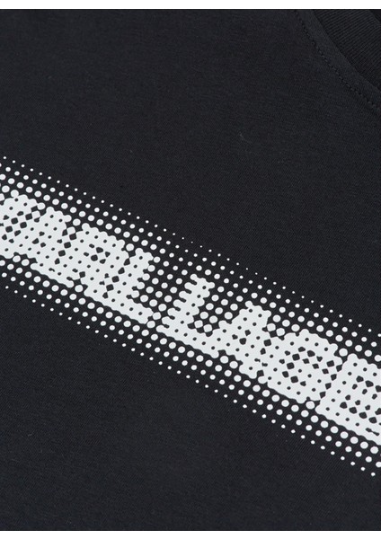 Bisiklet Yaka Baskılı Siyah Kadın T-Shirt 230W1782 fiyatları