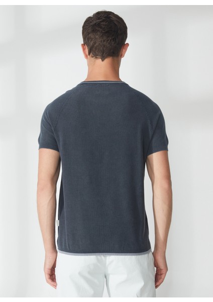 Polo Yaka Slim Fit Lacivert Erkek Kazak A26483C08- indirimleri