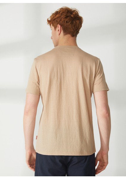 Bisiklet Yaka Kahve Erkek T-Shirt A266T35343- indirimleri