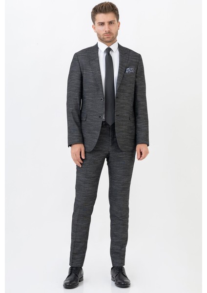 Guadalajara T191 Slim Fit 6 Drop Likralı Takım Elbise Desenli