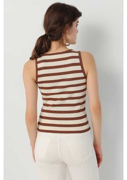 Jakarlı Cizgili Kaskorse Top
