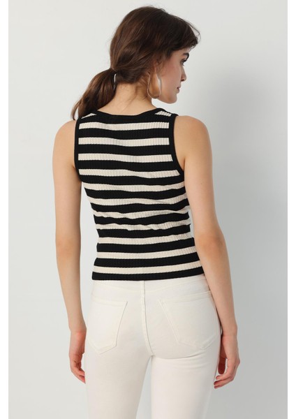 Jakarlı Cizgili Kaskorse Top fiyatları