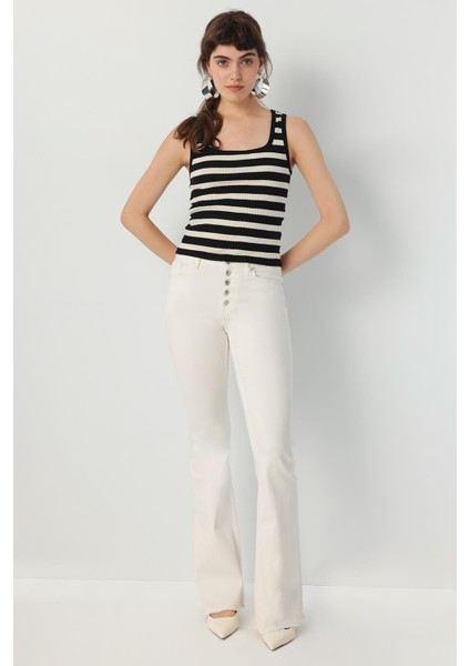 Jakarlı Cizgili Kaskorse Top fırsatları