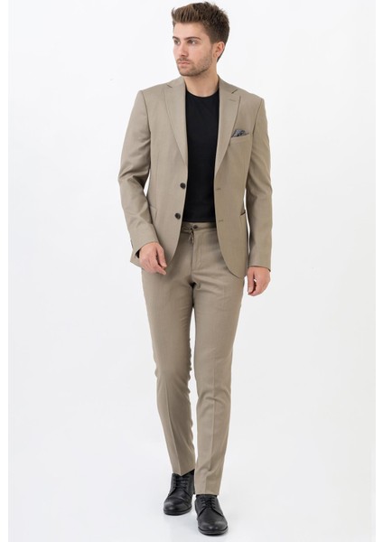 Ciudad López Mateos T214 Regular Fit 6 Drop Likralı Jogger Takım Elbise Desenli