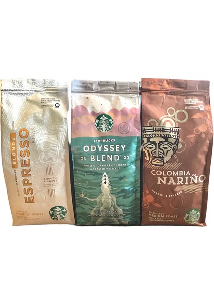 Espresso Blonde & Odyssey Blend & Colombia Filtre Kahve 3 x 250 gr