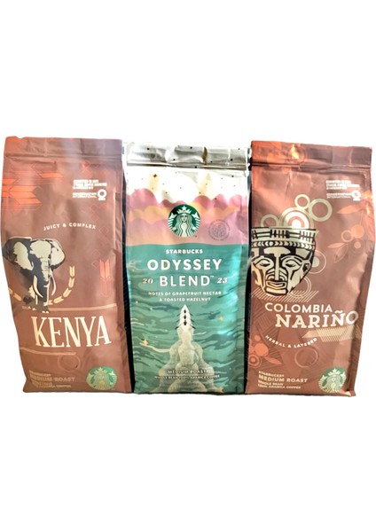 Kenya & Odyssey Blend & Colombia Filtre Kahve 3 x 250 gr