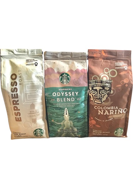 Espresso & Odyssey Blend & Colombia Filtre Kahve 3 x 250 gr