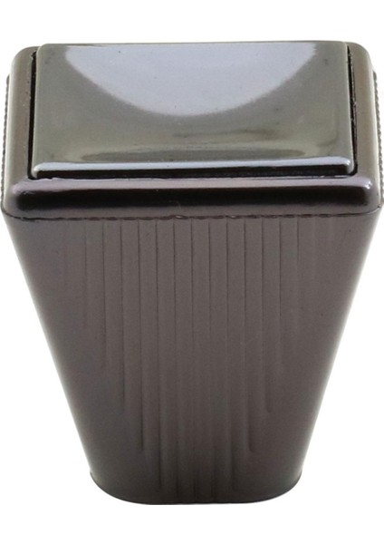 Mobilya Düğme Dolap Çekmece Kulpu Kulbu Plastik Füme Tek Vidalı Kulp