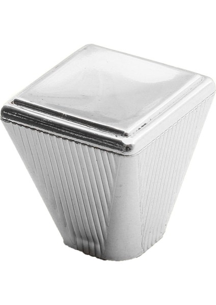 Mobilya Düğme Dolap Çekmece Kulpu Kulbu Plastik Krom Tek Vidalı Kulp