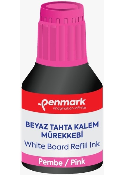 Beyaz Tahta Kalemi Mürekkebi 30 ml Pembe