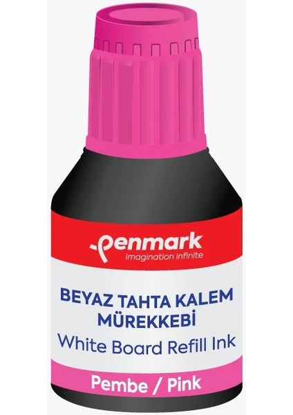 Beyaz Tahta Kalemi Mürekkebi 30 ml Pembe