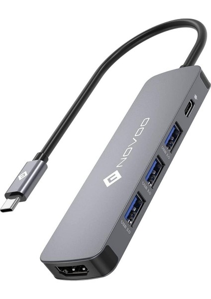 Type-C To 3*usb 3.0 4K HDMI Pd 100W Dönüştürücü Adaptör