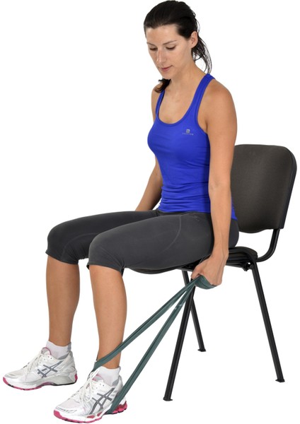Pilates & Yoga egzersiz Bandı , Theraband Yeşil Renk(Orta) 1 mt
