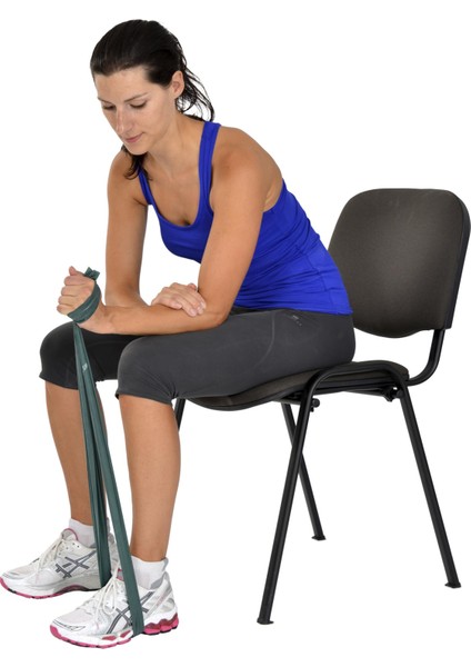 Pilates & Yoga egzersiz Bandı , Theraband Yeşil Renk(Orta) 1 mt modelleri