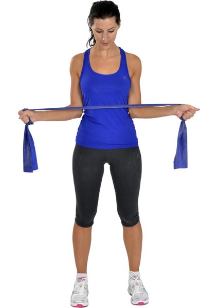 Pilates & Yoga egzersiz Bandı , Theraband Mavi Renk(Güçlü) 1 mt modelleri