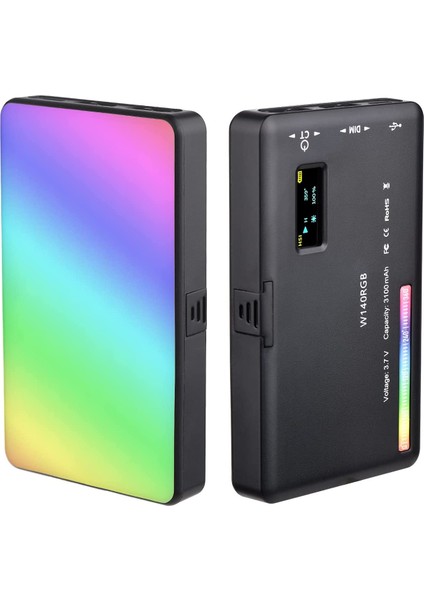 W135 Rgb LED Şarj Edilebilir Işık 2500K-9000K Fotoğraf & Video Çekimi