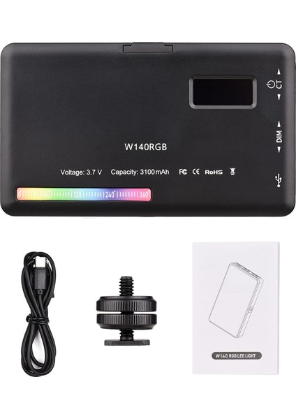 W135 Rgb LED Şarj Edilebilir Işık 2500K-9000K Fotoğraf & Video Çekimi modelleri