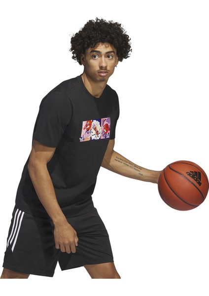 Lil Stripe Scr Erkek Basketbol Tişörtü IC1867 Siyah modelleri