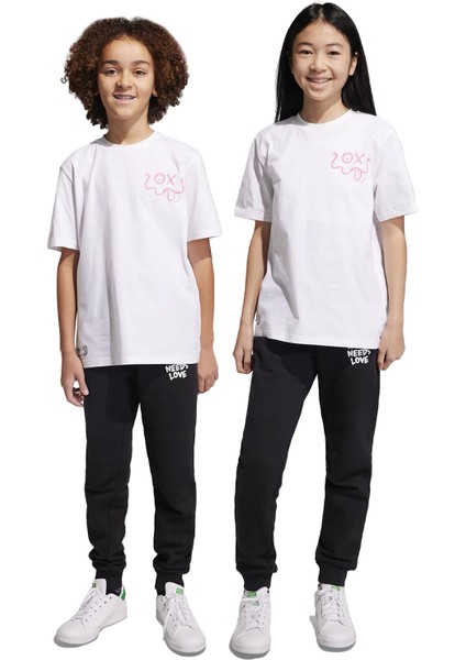 Pants Çocuk Günlük Eşofman Altı IB8605 Beyaz