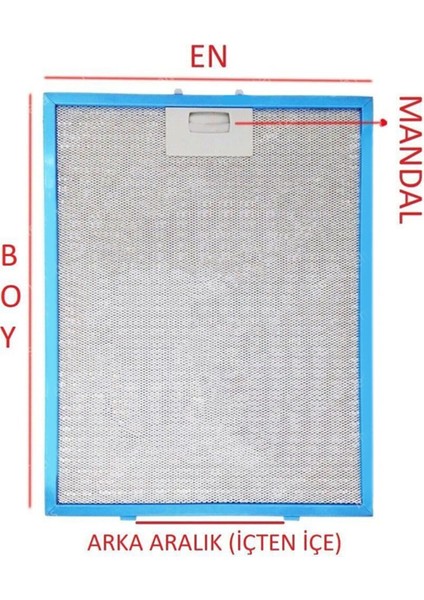 Hotpoint Ariston He 60 S X/ha Ankastre Davlumbaz Alüminyum Yağ Filtresi 262 mm x 253 mm Uyumlu fırsatları