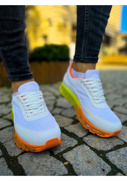Chekich CH181 Rrt Ipekyol Erkek Ayakkabı Beyaz - Turuncu