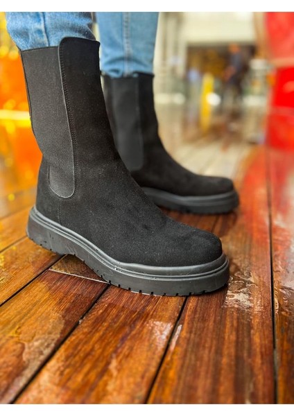 CH223 Srt Alaska Süet Erkek Bot Siyah