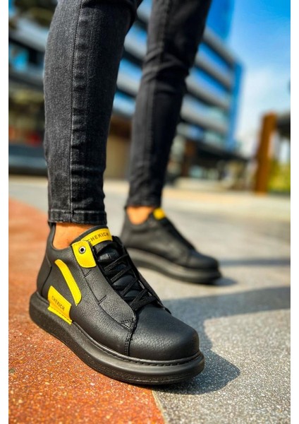 CH131 Gst Frogner Erkek Bot Siyah - Sarı