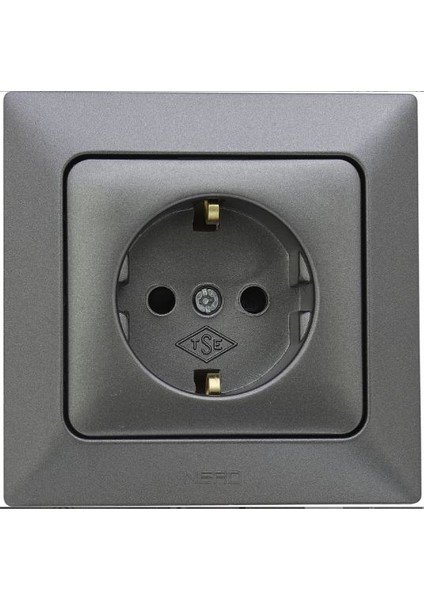 Aras Topraklı Priz - Füme