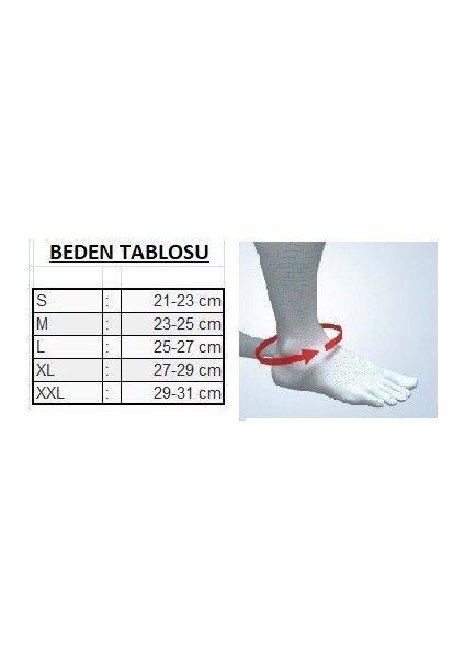 Örme Aşil Destekli Ayak Bilekliği 409 fiyatları