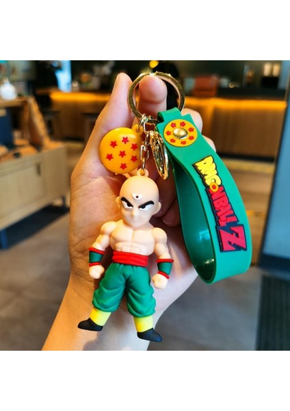 Anime Dragon Ball Z Ejderha Topu Tien Shinhan 3D Silikon Anahtarlık modelleri