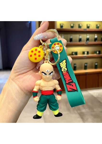Anime Dragon Ball Z Ejderha Topu Tien Shinhan 3D Silikon Anahtarlık fırsatları