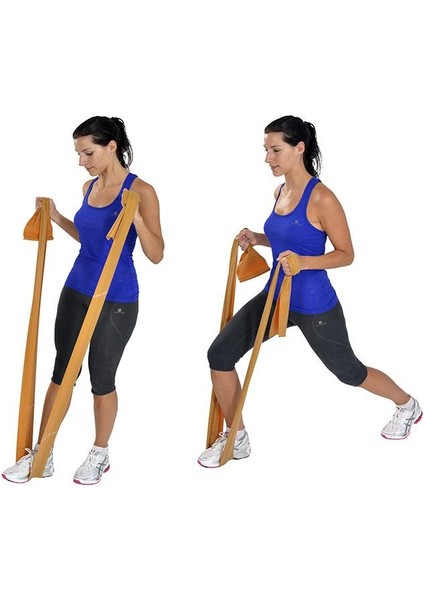 Pilates & Yoga Egzersiz Bandı , Altın 1 mt