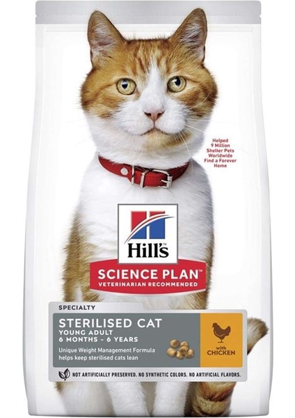 Science Plan Sterilised Tavuklu Kısırlaştırılmış Yetişkin Kedi Maması 15 Kg