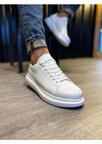 Knack Yüksek Taban Günlük Ayakkabı 044 Kapitone Beyaz indirimleri