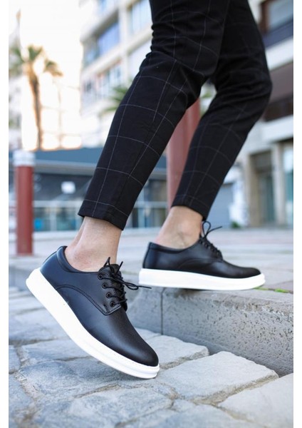 Knack Klasik Erkek Ayakkabı 001 Siyah (Beyaz Taban) modelleri