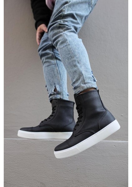 Knack Spor Bot 022 Siyah (Beyaz Taban)