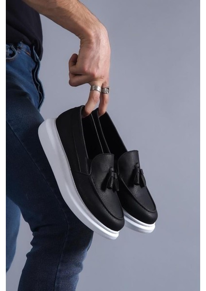 Knack Günlük Spor Klasik Ayakkabı 818 Siyah (Beyaz Taban)