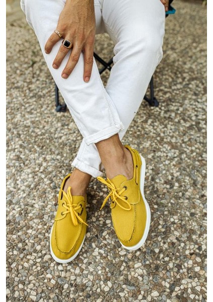 Knack Mevsimlik Keten Ayakkabı 008 Sarı indirimleri