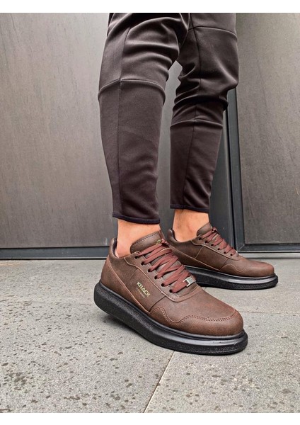 Knack Yüksek Taban Günlük Ayakkabı 040 Kahverengi (Siyah Taban) fiyatları
