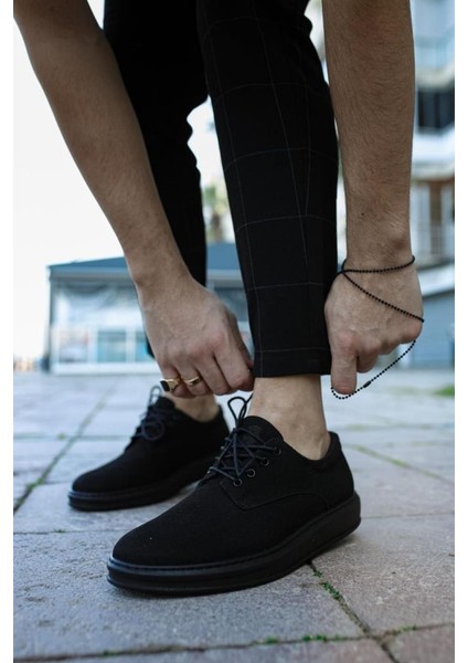 Knack Klasik Erkek Ayakkabı 001 Siyah Süet (Siyah Taban) modelleri
