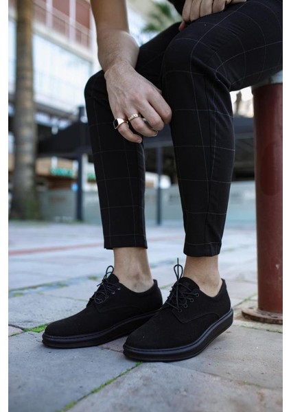 Knack Klasik Erkek Ayakkabı 001 Siyah Süet (Siyah Taban) fırsatları