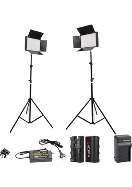 2'li Pro LED 800 Video Youtube Çekim Işığı