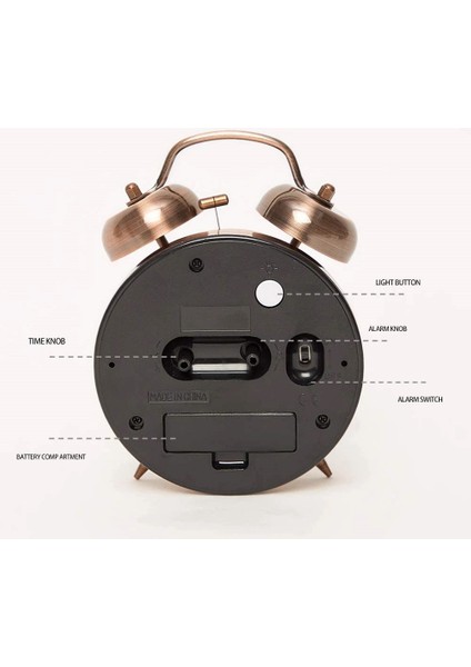 Dekoratif Büyük Boy Masa Üstü Işıklı Çalar Saat fırsatları