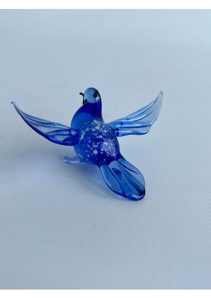 El Yapımı Murano Cam Kuş Biblo A18
