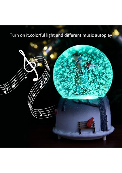 Romantik Aşıklar Orta Boy Işıklı Müzikli Kar Küresi ve Lotus Çiçeği Kolye fiyatları