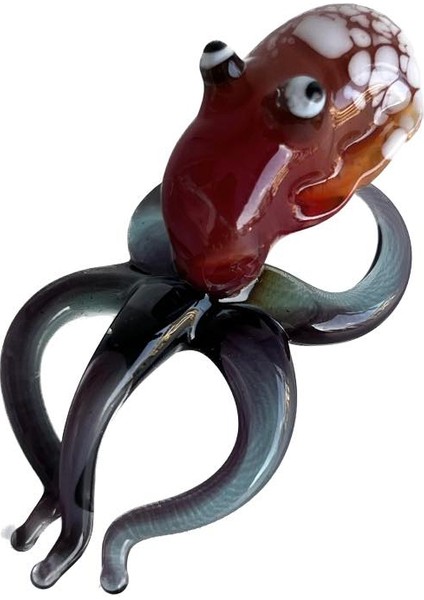 El Yapımı Murano Cam Ahtapot Biblo A26-03