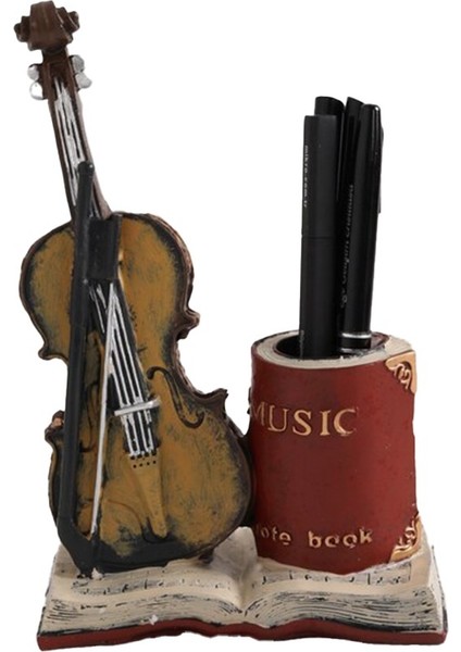 Dekoratif Keman Tasarımlı Polyester Kalemlik fiyatları